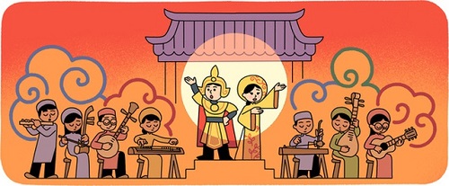 Google Doodle tôn vinh nghệ thuật cải lương nhân ngày Sân khấu Việt Nam - Ảnh 1