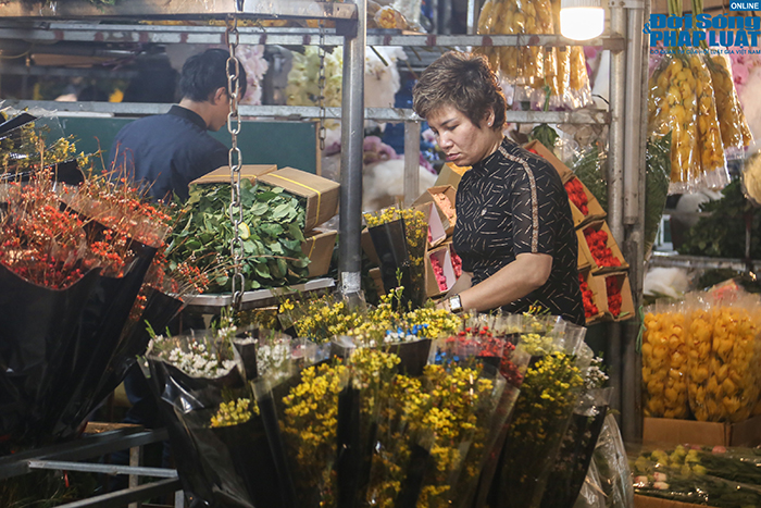 Dù còn chục ngày nữa mới đến Tết nhưng chợ hoa lớn nhất Hà Nội đã tấp nập người mua - Ảnh 2