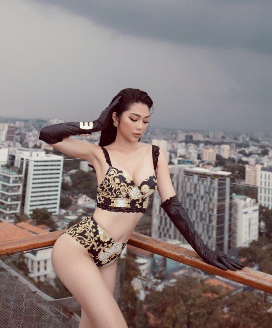 Top 5 Hoa hậu biển Việt Nam khoe đường cong "đốt mắt" tại bể bơi - Ảnh 6