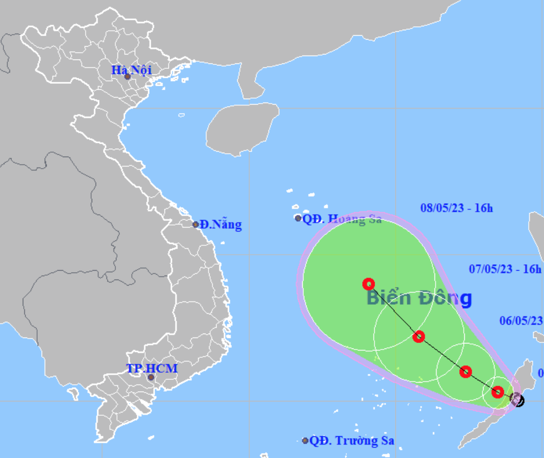 Tin tức - Áp thấp nhiệt đới di chuyển vào Biển Đông