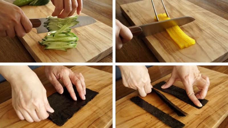 Ăn - Chơi - Mách bạn cách làm sandwich kimbap đủ màu sắc, vừa ngon, vừa dễ chế biến (Hình 2).