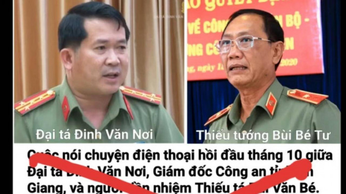 An ninh - Hình sự - Vụ file ghi âm cắt ghép của Đại tá Đinh Văn Nơi: Công an tỉnh An Giang khởi tố vụ án