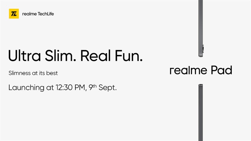 Công nghệ - Tin tức công nghệ mới nóng nhất hôm nay 4/9: Realme Pad được ấn định thời điểm ra mắt