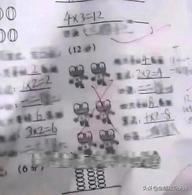 Chuyện học đường - Làm toán ghi 4 con ếch có 8 chân bị giáo viên gạch sai, học trò nhất quyết không phục chỉ vì lý do này (Hình 2).
