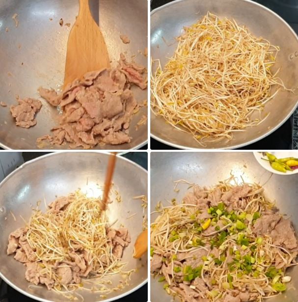Ăn - Chơi - Cách làm thịt bò xào giá đỗ ngon miệng và cực đưa cơm (Hình 4).