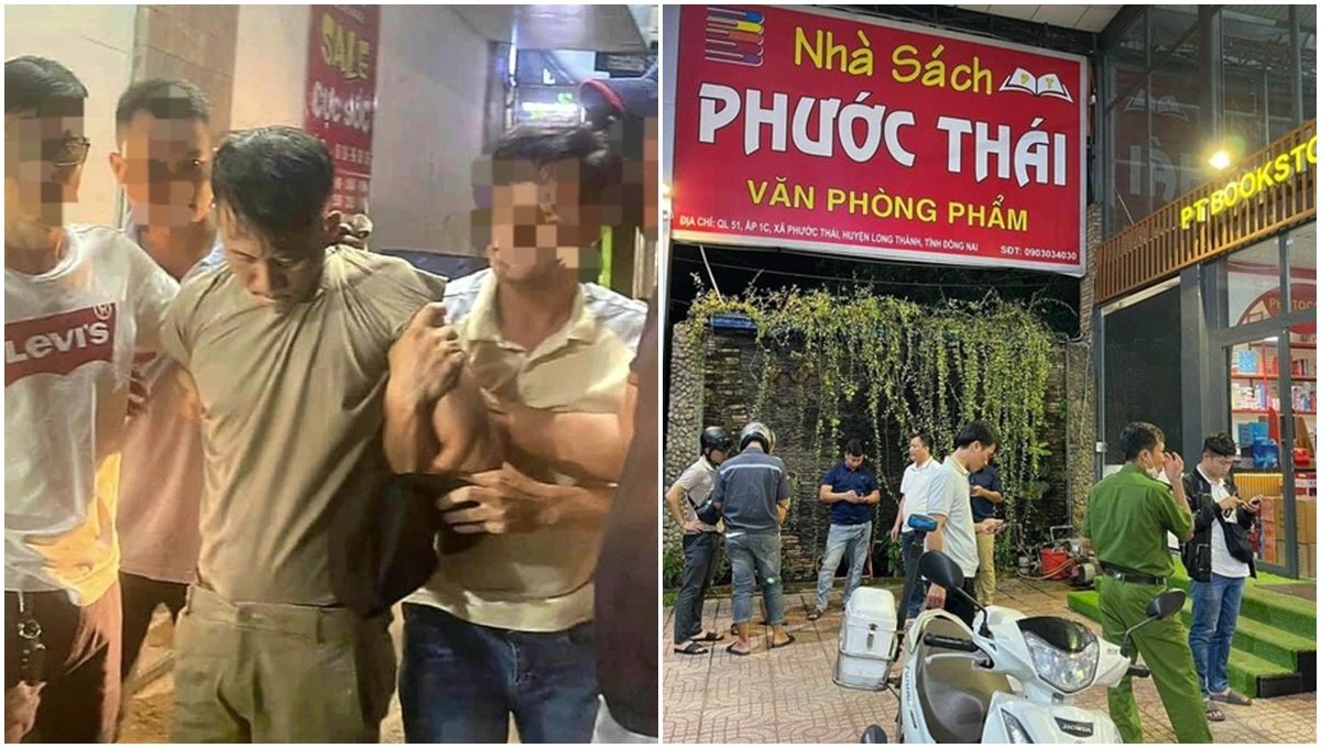 An ninh - Hình sự - Vụ dùng súng cướp tiền chủ nhà sách ở Đồng Nai: Hình ảnh camera tiết lộ gì?