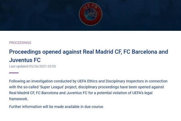 Bóng đá - UEFA ra án phạt cực nặng với Real Madrid, Barcelona, Juventus: Liệu có phải đối đầu tại tòa?