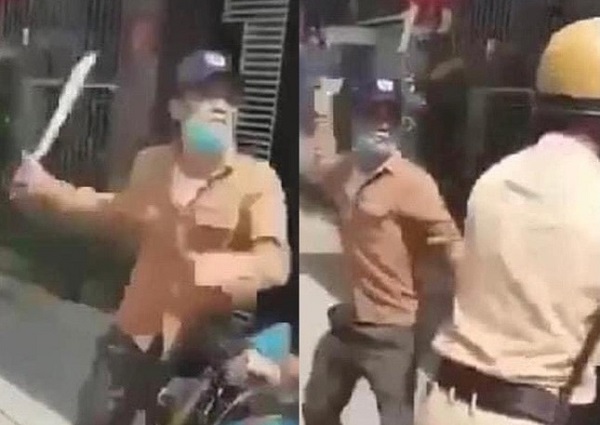 An ninh - Hình sự - Hà Tĩnh: Truy bắt 2 thanh niên dùng dao kiếm đe dọa cảnh sát giao thông
