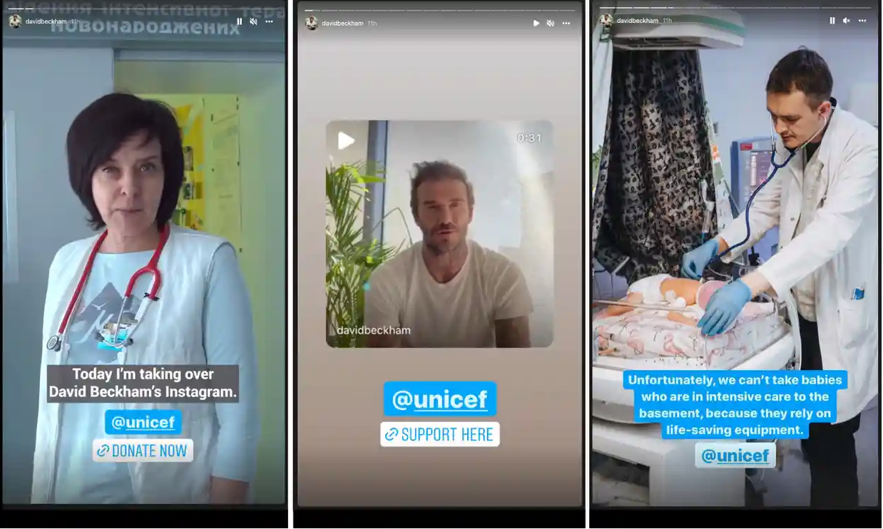 Giải trí - David Beckham giao tài khoản Instagram cho bác sĩ người Ukraine