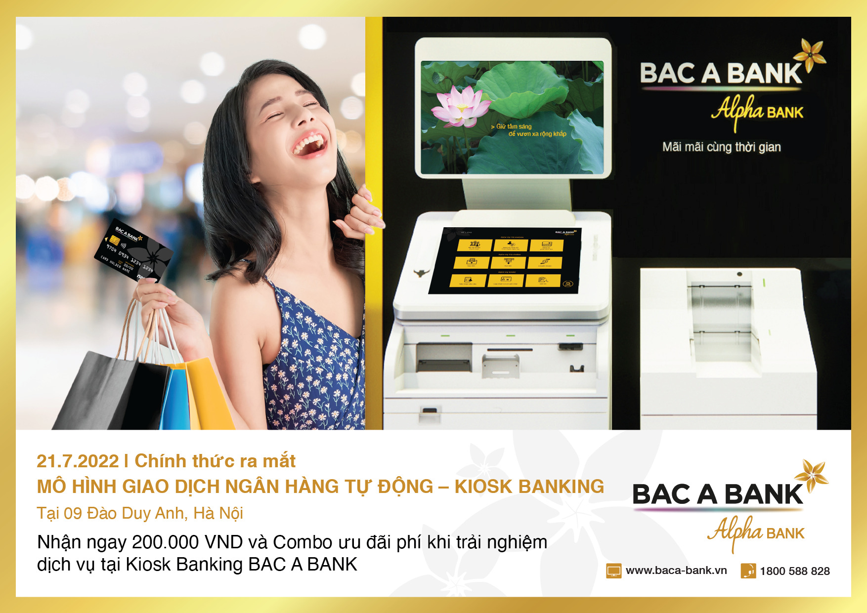 Kinh tế - BAC A BANK chính thức ra mắt mô hình giao dịch ngân hàng tự động - Kiosk Banking tại Hà Nội