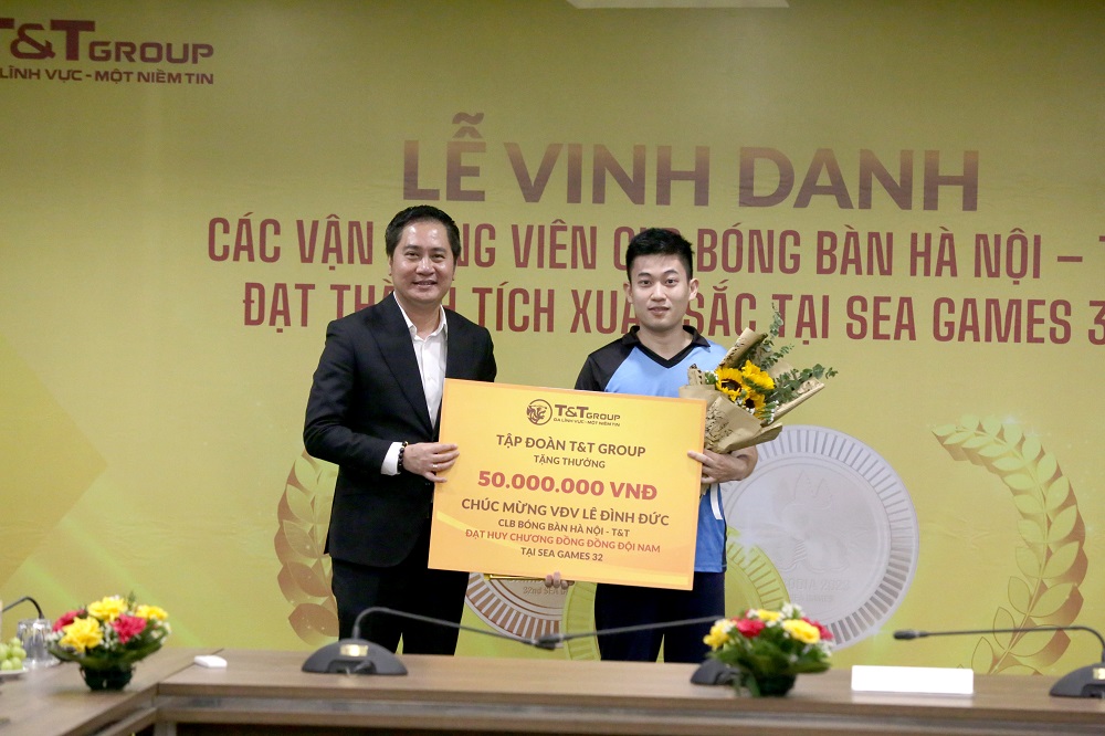 Kinh tế - Tập đoàn T&T Group thưởng hơn 1 tỷ đồng cho kỳ tích bóng bàn Việt Nam tại SEA Games 32 (Hình 3).