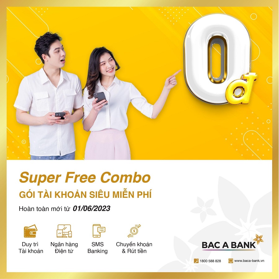Kinh doanh - Gói tài khoản siêu miễn phí hoàn toàn mới của Bac A Bank chính thức ra mắt