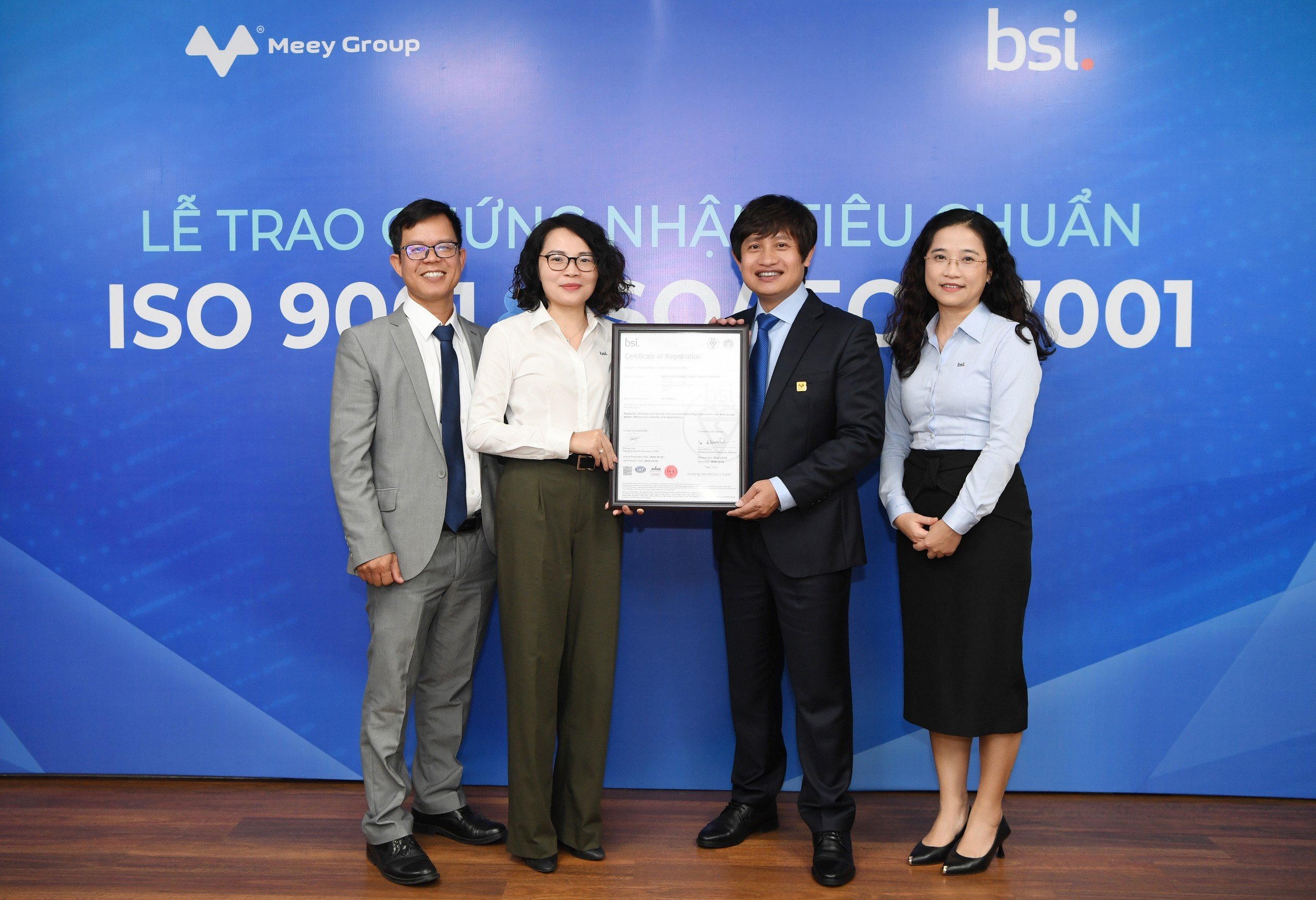 Kinh tế - Doanh nghiệp proptech đầu tiên vừa đạt 2 chứng nhận ISO cao nhất do BSI cấp về quản lý chất lượng và an toàn thông tin (Hình 2).