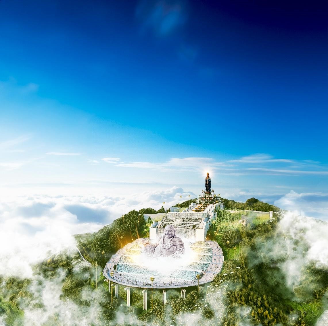 Đời sống - Du khách chờ đón ngày được chiêm bái Đại tượng Phật Di Lặc lớn hàng đầu thế giới trên núi Bà Đen (Hình 2).
