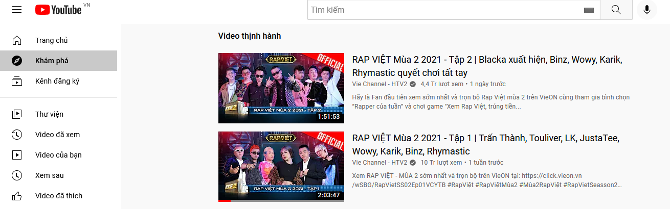 Giải trí - Rap Việt – Mùa 2 tiến thẳng Top 1 Trending sau hơn 12 tiếng công chiếu