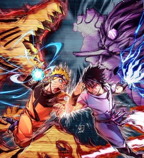 Naruto và Sasuke: Loạt phim Naruto được biết đến với sự đối đầu giữa hai nhân vật chính là Naruto và Sasuke. Họ là bạn bè, đồng đội, nhưng cũng là những đối thủ không đội trời chung. Hãy xem hình ảnh này để thấy được sức cạnh tranh giữa hai người và tình đồng đội của họ!