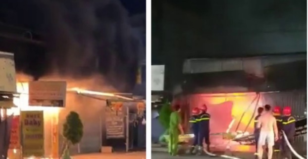 Tin trong nước - Tiền Giang: Cháy rụi hai ki ốt buôn bán quần áo và phụ kiện điện thoại 