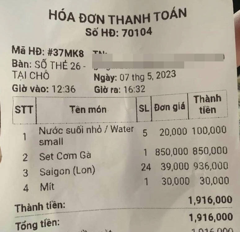 Thị trường - Bình Thuận: Xác minh thông tin quán ăn bán thùng bia Sài Gòn gần 1 triệu đồng