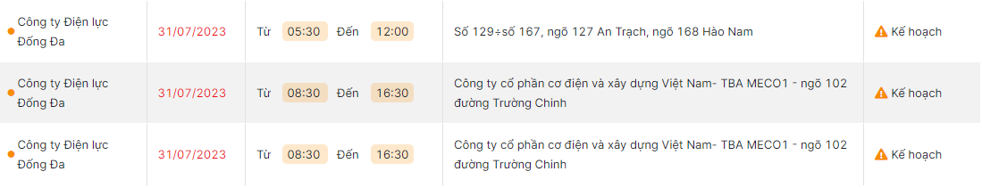 Tin trong nước - Thông báo lịch cắt điện Hà Nội ngày mai (31/7) – Cập nhật mới nhất (Hình 3).