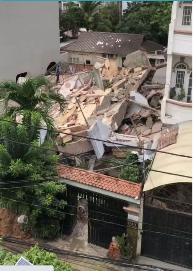 Tin trong nước - Hiện trường nhà 4 tầng bất ngờ đổ sập, giải cứu người mắc kẹt trong đống đổ nát