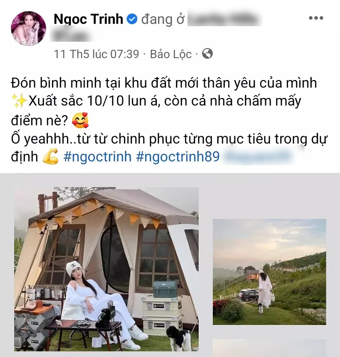 lam ro vu facebook ngoc trinh dang tin sai su that mua 11ha dat o bao loc1