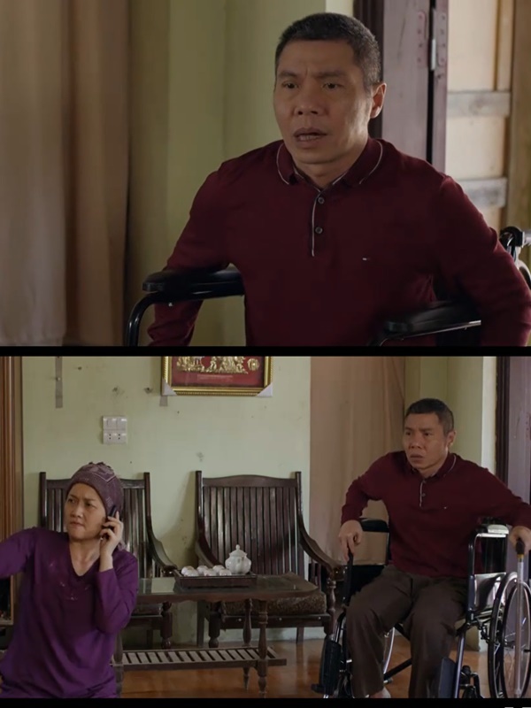 Tin tức giải trí - NSND Công Lý ngồi xe lăn trên phim 'Chồng cũ, vợ cũ, người yêu cũ' (Hình 4).