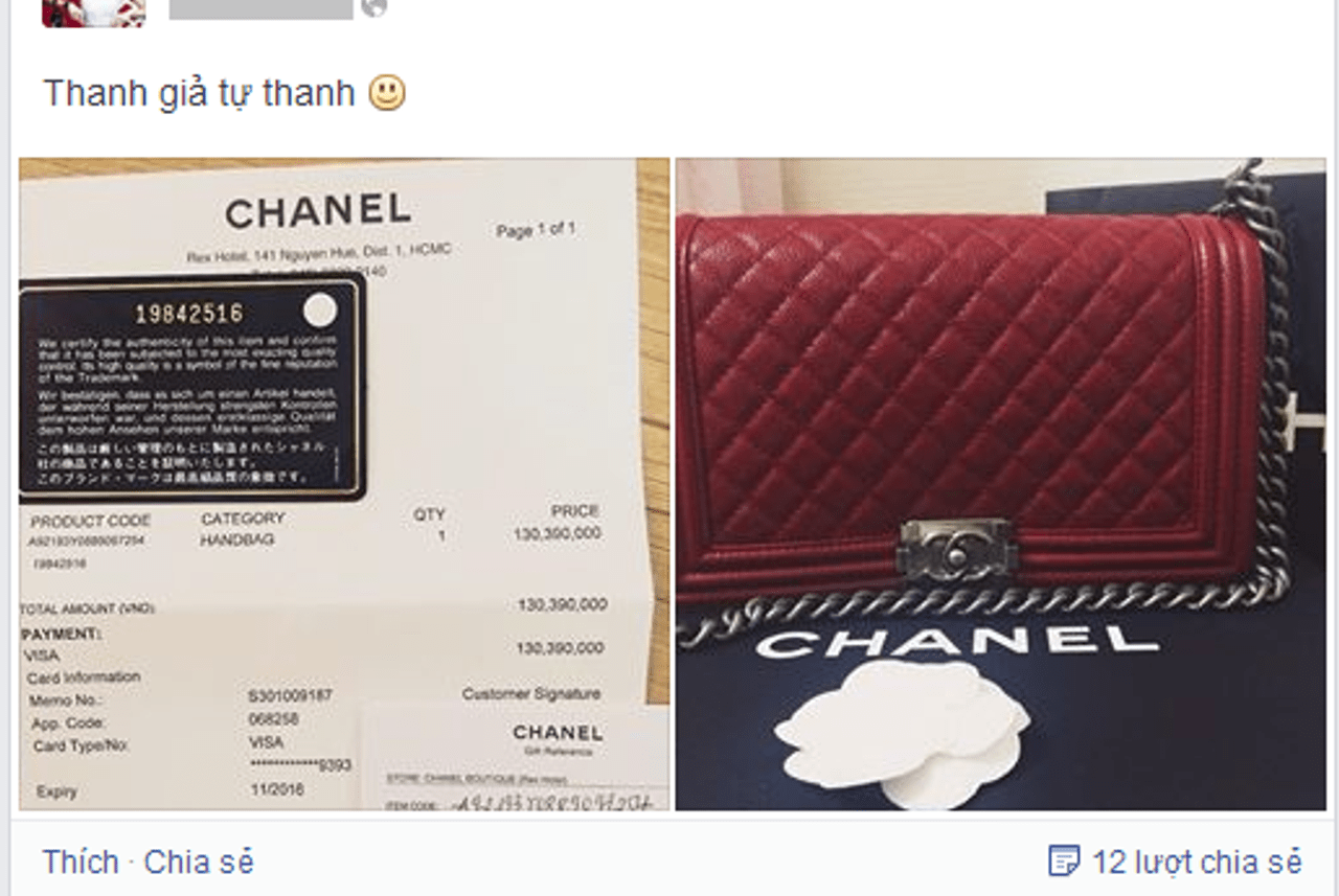 Đồ hiệu Authentic Túi xách Chanel  ELLEVN