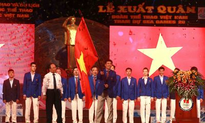 Tưng bừng lễ xuất quân của đoàn thể thao Việt Nam dự SEA Games 28