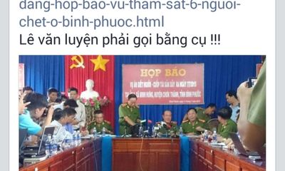 Nghi can thảm sát ở Bình Phước bị bắt, facebook cá nhân vẫn hoạt động