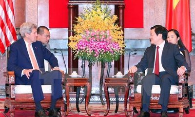 Chủ tịch nước Trương Tấn Sang: Đề nghị Hoa Kỳ sớm bỏ cấm vận vũ khí sát thương