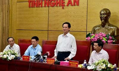 Thủ tướng làm việc với lãnh đạo tỉnh Nghệ An