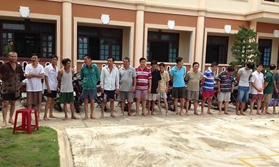 Đột kích sới gà tại Quảng Nam, tạm giữ 18 nghi can
