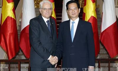 Tổng thống Italy kết thúc tốt đẹp chuyến thăm Việt Nam