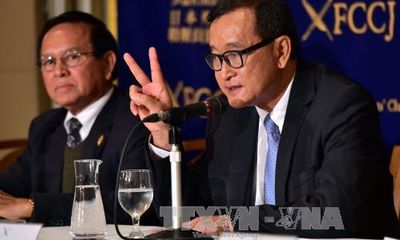 Campuchia công bố lệnh bắt giam chủ tịch Đảng Sam Rainsy