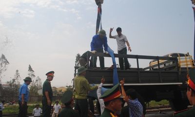 Hình ảnh đoàn xe quân sự phục vụ Lễ tang Đại tướng tại Quảng Bình