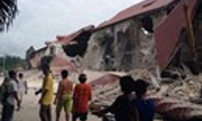Hình ảnh hoang tàn, đổ nát do động đất ở Philippines