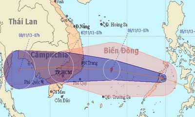 Áp thấp nhiệt đới có khả năng mạnh lên thành bão số 13