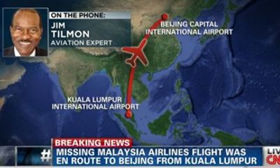 Nhìn thấy máy bay Malaysia mất tích lần cuối khi nào?