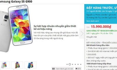 Galaxy S5 lộ giá bán 16 triệu đồng tại Việt Nam