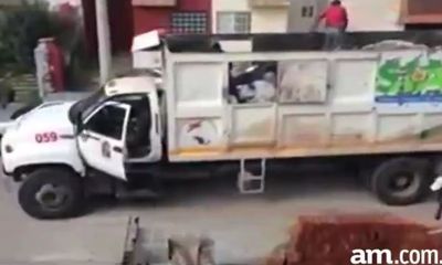 Cười té ghế màn nhặt rác kiểu…Úc của tài xế xe tải