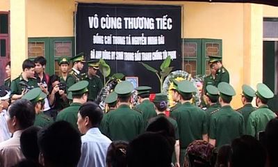 Lễ truy điệu hai chiến sỹ hy sinh tại cửa khẩu Bắc Phong Sinh