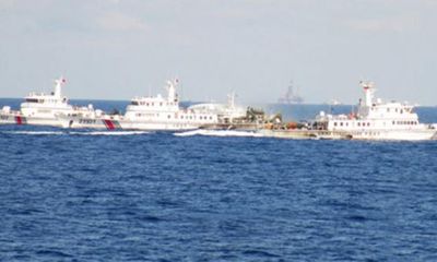 Xuất hiện tàu chuyển quân Trung Quốc trên khu vực biển Đông