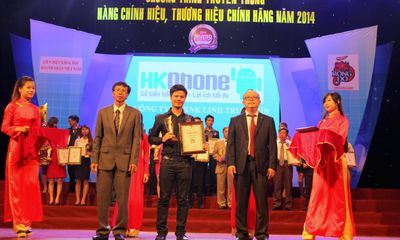 HKPhone nhận giải thưởng“Hàng chính hiệu,thương hiệu chính hãng