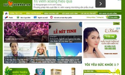  Ra mắt website điện tử Toiyeusuckhoe.vn 