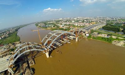 Cầu vòm ống thép đầu tiên tại Việt Nam trên sông Đuống