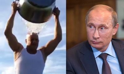 Tổng thống Nga, Mỹ từ chối “tắm nước đá” để làm từ thiện