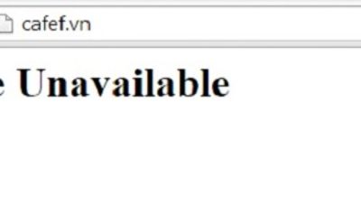 Báo điện tử Dân trí, trang tin Cafef lại bị lỗi truy cập