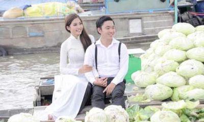 Hoa hậu biển Ninh Hoàng Ngân bất ngờ lên xe hoa