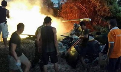 Đã tìm thấy thi thể 9 sỹ quan trong vụ rơi trực thăng ở Thái Lan