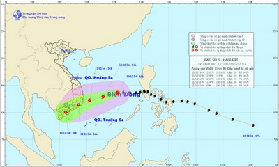 Tin bão mới nhất: Bão số 5 chuẩn bị đổ bộ vào vùng biển Việt Nam
